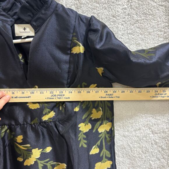 Tuckernuck Navy Floral Jacquard Dress – XS - Picture 7 of 8